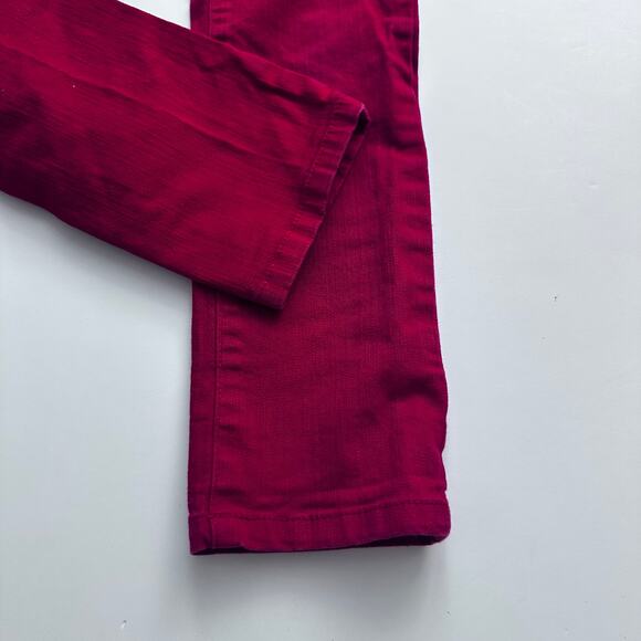 Crazy 8 Girls Size 7 Red Skinny Jeans Adjustable Waist - Picture 2 of 5